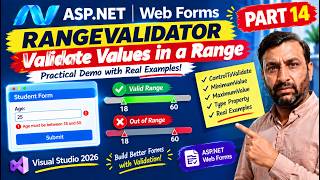 Information RangeValidator in ASP.NET | Validation in ASP.NET Webforms | ASP.NET Tutorials | Part 14 Update