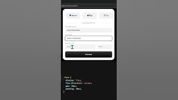 Payment Checkout Form UI Design | HTML & CSS Credit Card Form #coding #htmlcss