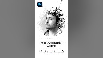 paint splatter Photoshop Tutorial #shorts