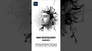 paint splatter Photoshop Tutorial #shorts
