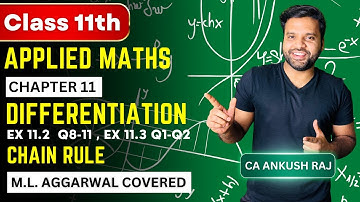 Class 11 Applied Maths Differentiation📚| Ex 11.2 / 11.3 ML Aggarwal | Class 11 Applied Maths |