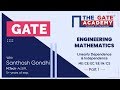 Linearly Dependence and Independence (Part-1) | GATE  Free Lectures | ME/CE/EC/EE/IN/CS