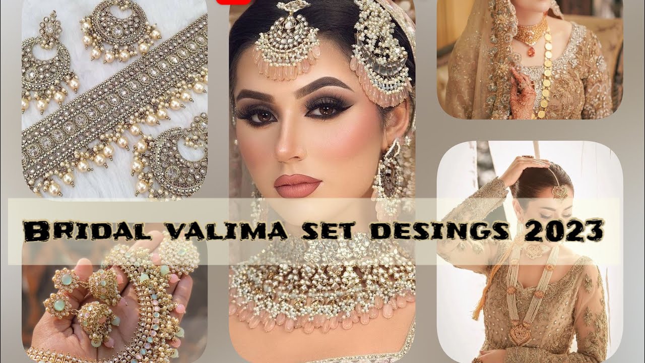 Valima Roti Set Bridal valima jewellery set designs 2023| party wear jewellery set ...