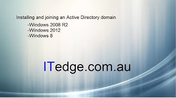 Installation of Windows 2008R2 2012 and 8, joining a domain ( GUI and Powershell )