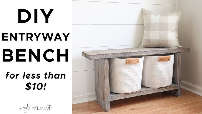 Entryway DIY Shoe Rack - Angela Marie Made