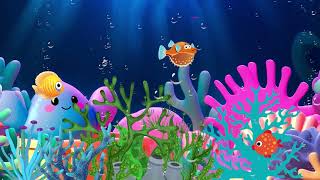 Calming Undersea Animation, Baby Lullaby Soothing fishes 🐠 Aquarium Fish Lullaby #127