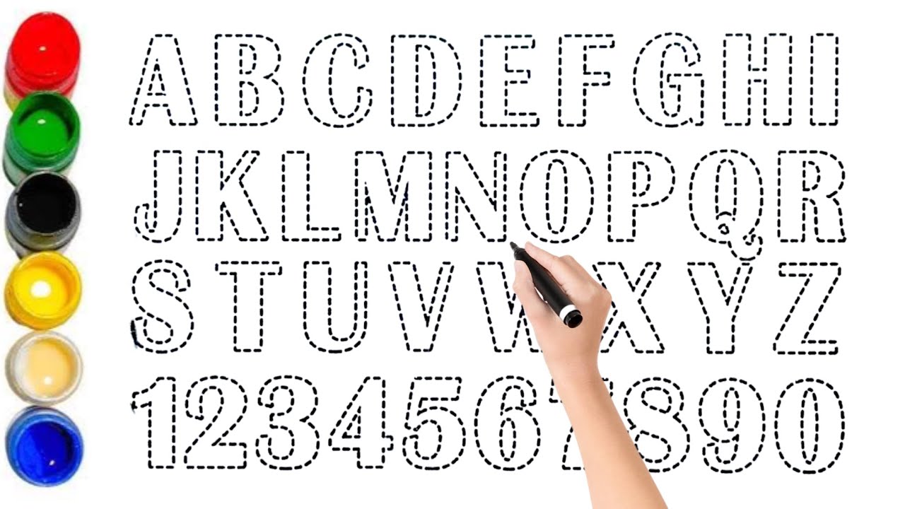 Kids Learn To Draw and Paint Alphabet A To Z For Kids Toddlers | Fun ...