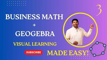 Class 11 | Business Mathematics Problems Visualized Using GeoGebra | Easy Step-by-Step Learning
