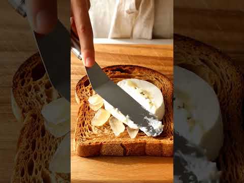 Lemon Thyme Gel Ricotta Crush Quick ASMR Toast Foodasmr Toast Quickbite 