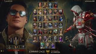 Mortal Kombat 11 Johnny cage VS Scorpion Gaming Played Full Fight Steam PC