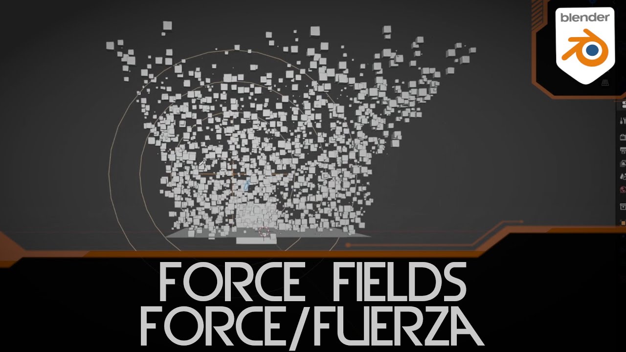 Force/Fuerza (Force Fields) en Blender 3.0 - Tutorial Blender - YouTube