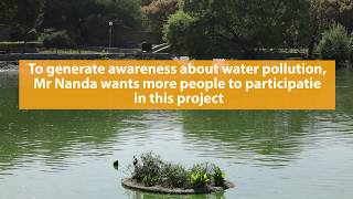 Reviving a lake using artificial wetlands in Delhi