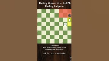 Hacking Chess #4 - Promoting Rook Pawns #shorts #chess #hack #endgame #king #youtube #trending