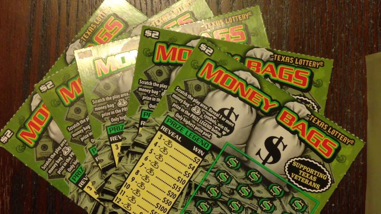 WIN! 5 x 2 Money Bags Texas Lottery Scratch Off Tickets YouTube