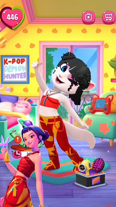 Kpop Demon Hunters 2 Many Characters Cosplay My Talking Angela 2 #shorts #angela2 #kpopdemonhunters