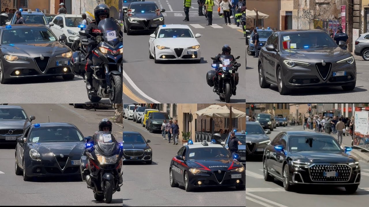 CARABINIERI SCORTANO DELEGAZIONI STRANIERE MESSA INIZIO PAPATO LEONE XIV