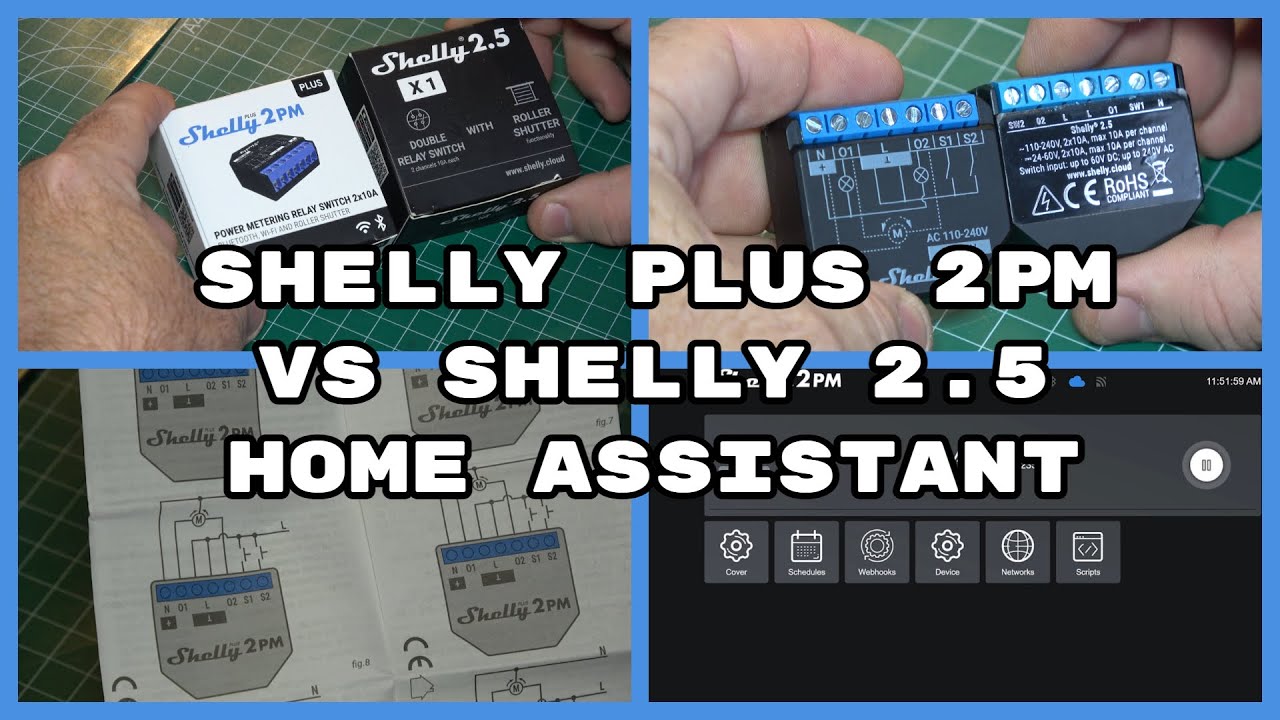 Shelly Plus 2PM vs Shelly 2.5. Home Assistant (#4K) 