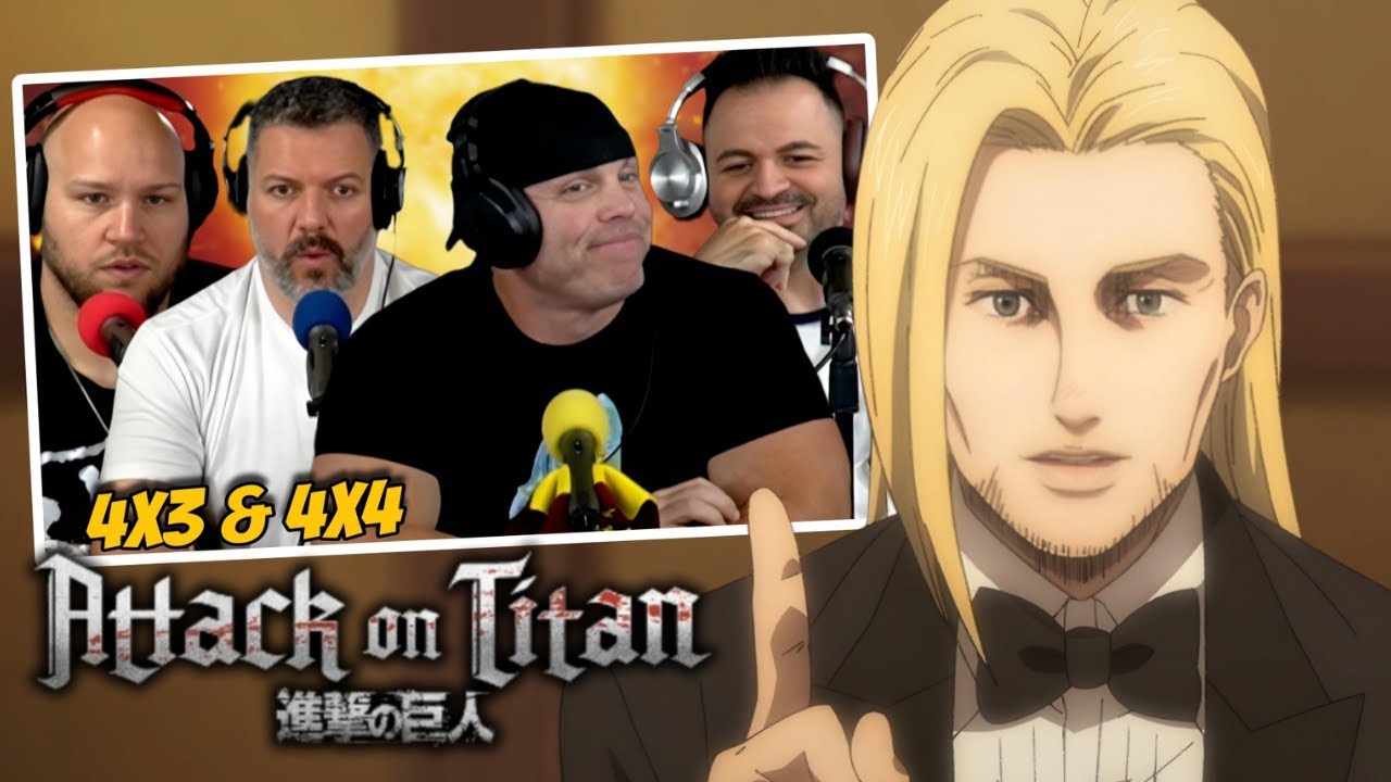First time watching Attack on Titan reaction episodes 4x3 & 4x4 (SUB)