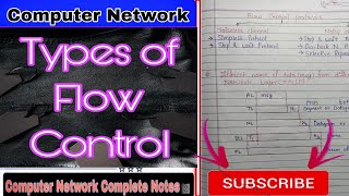Types of Flow Control Protocols in Networking 🌐 | Data Across Network Layers #ComputerNetwork