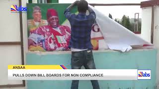 Ansaa Pulls Down Bill Boards For Non Compliance