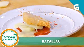 Receitas de bacallau ao forno con broa e torrado con salsa de pemento