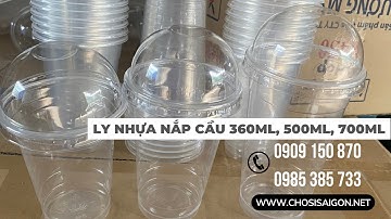 Địa chỉ bán ly nhựa nắp cầu 360ml, 500ml, 700ml đựng thức uống giá tốt