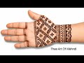Simple Mehndi Design Step by Step || Heena Design Front Hand