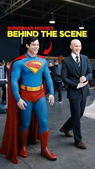 Superman Movie Behind the scenes 😱 #superman #supermanlegacy #jamesgunn #dcuniverse #behindthescene