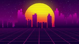 80s Retro Land Background Animation Free Stock Video