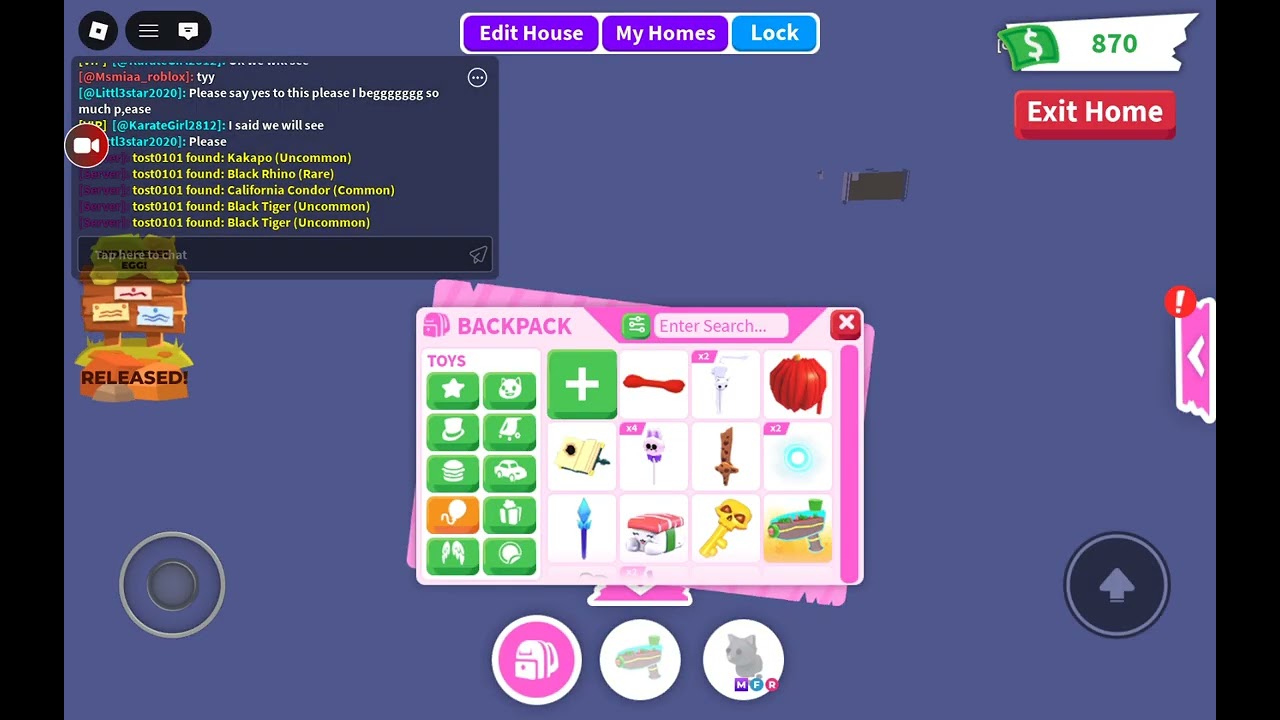 Adopt me wit voices!?!? My mom too