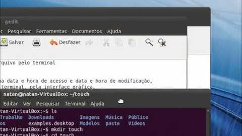 Linux Ubuntu comando touch