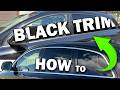 DIY Blacked Out Window Trim - Chrome Delete