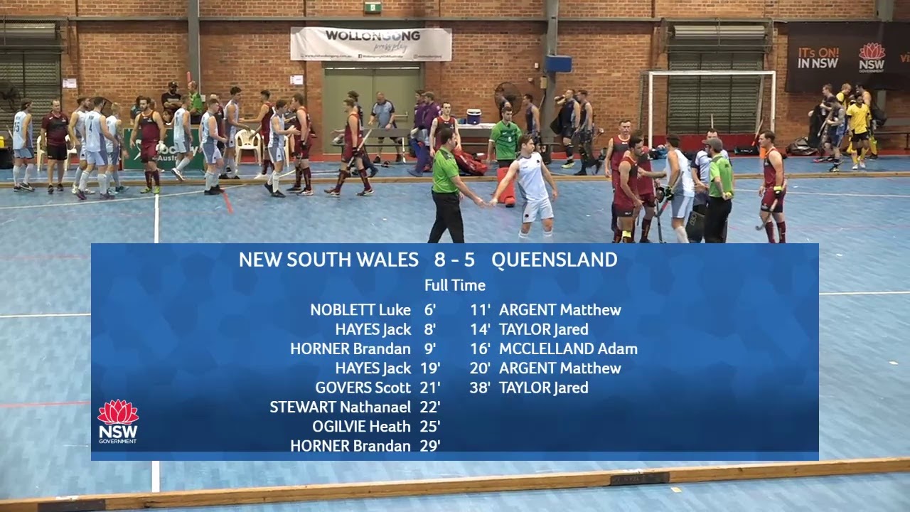 NSW v QLD (M) | Open Indoor Hockey Championships 2020
