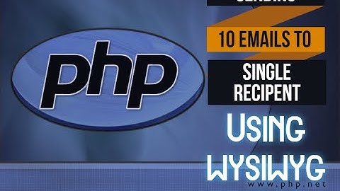 Using wysiwyg froala editor for sending 10 different html emails to single recipient.