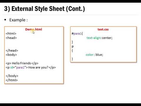 2. How can I add CSS code into HTML Document ? || Inline CSS , Internal ...