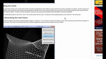 Visualizing Mathematical Functions by Generating Custom Meshes using FireMonkey and Delphi