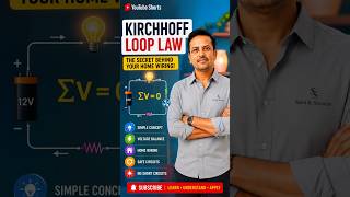 ⚡ Kirchhoff Loop Law Easy Ga! 🔥 Home Wiring Secret Explained 🚀 #Physics #Science #Shorts