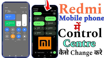 How to change control centre in Redmi phone | control centre | Android control centre