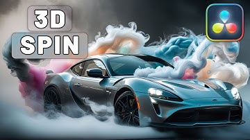 3D VERTICAL SPIN Transition In Davinci Resolve