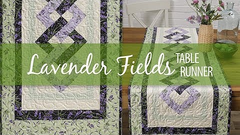 Beginner Intertwined Quilt Block Tutorial - Lavender Fields Table Runner