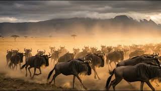 The Great Wildebeest Migration: River Crossing and Survival