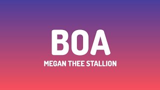 Megan Thee Stallion - BOA (lyrics video)