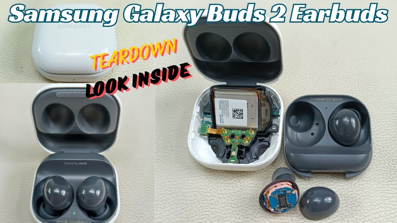 Samsung Galaxy Buds 2 Teardown & Looking Inside - YouTube