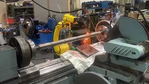 Laser Cladding Machine Test Samples SFMR02 set aside customer lathe #lasercladding