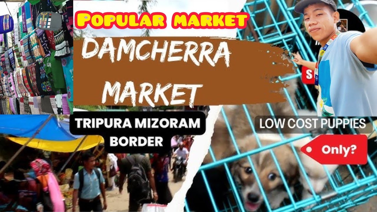 Exploring DAMCHERRA market ll Mizoram Tripura border ll Foreign product available 