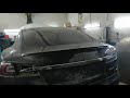 Tesla S рихтовка алюминиевых: дверей , капота ,крышки багажника , крыла