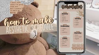 how to make aesthetic schedule | acvEdit #3 screenshot 5