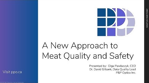 A New Approach to Food Safety and Quality - P&P Optica Webinar
