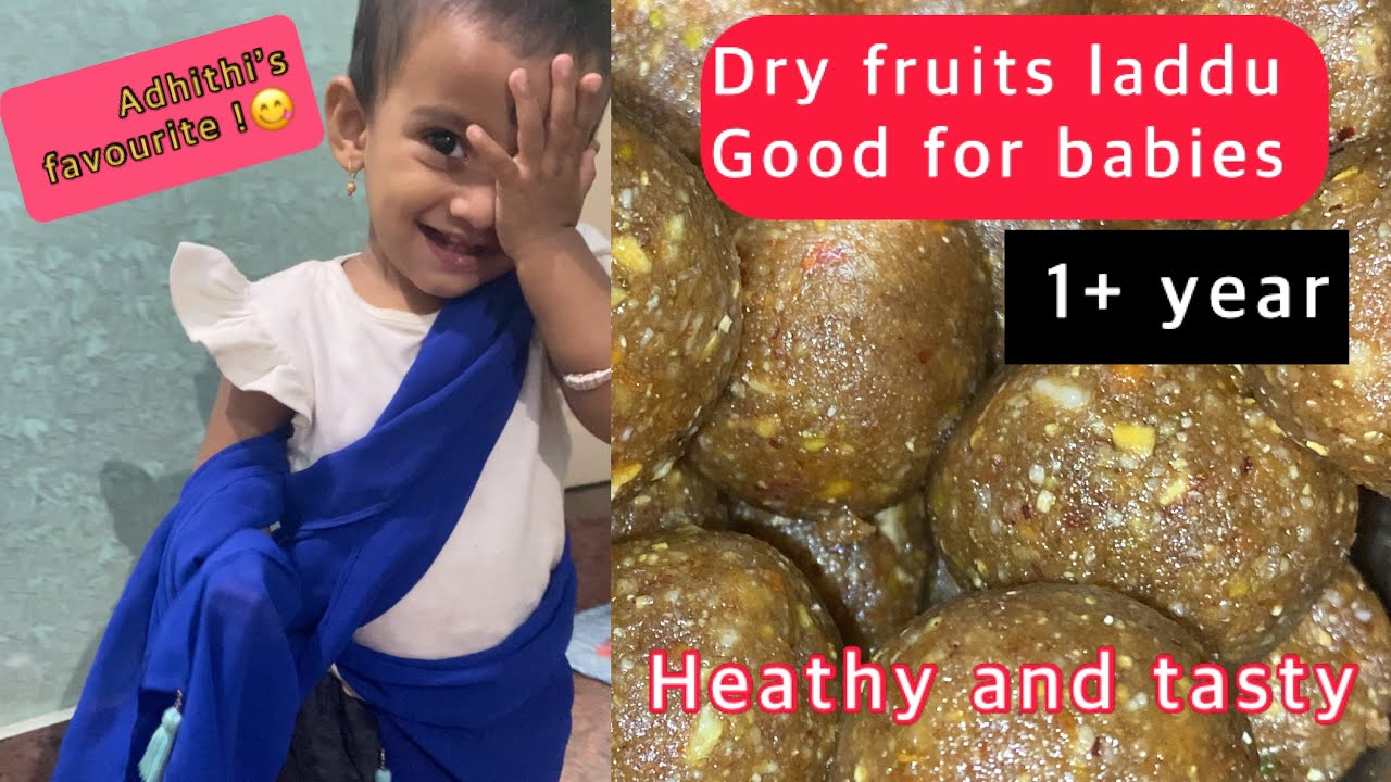 Healthy weight gaining Dry fruits laddu for babies in Kannada 1+year