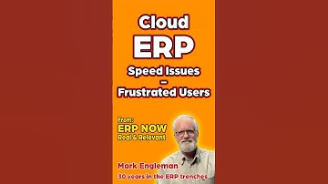 Why Cloud ERP User Speed is a Major Risk for Companies
